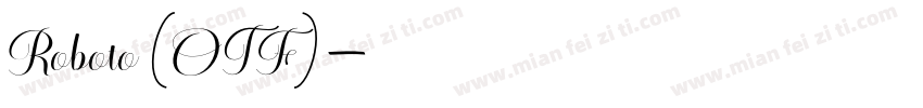 Roboto (OTF)字体转换